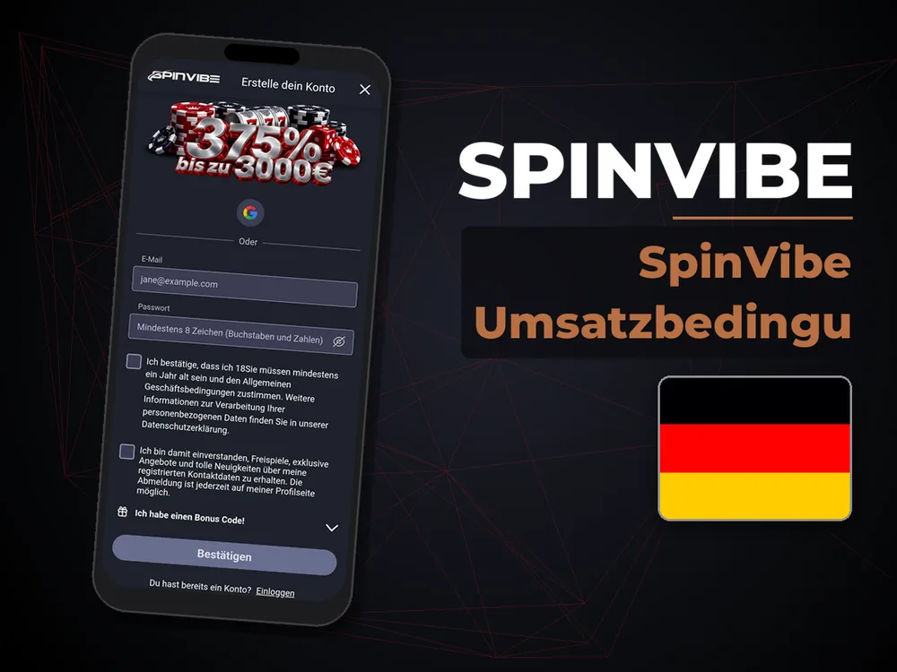 SpinVibe - SpinVibe Umsatzbedingu