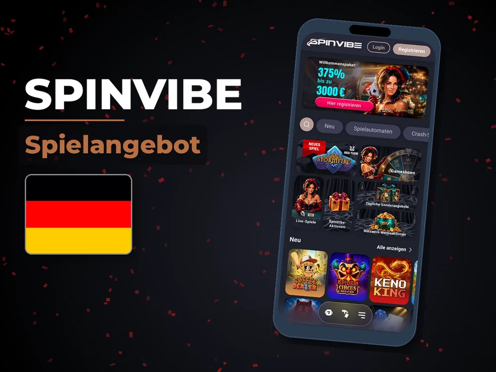 SpinVibe - Spielangebot